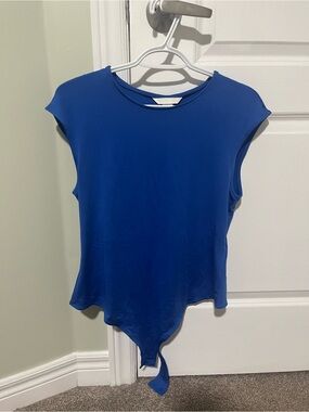 H&M NWT Blue Cap Sleeve Bodysuit